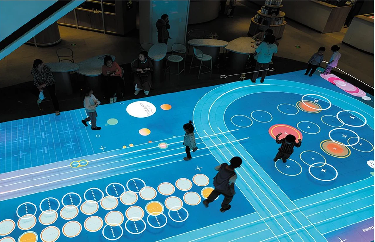 Interactive floor setting — supplier catalogue image
