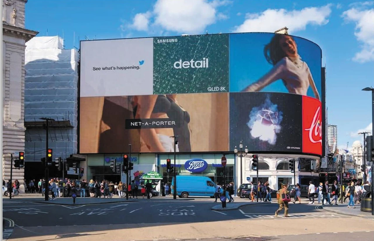City advertising display — supplier catalogue image