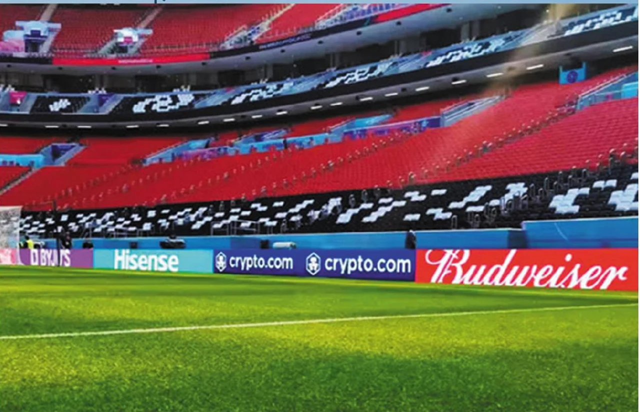 Pitch-side display — supplier catalogue image