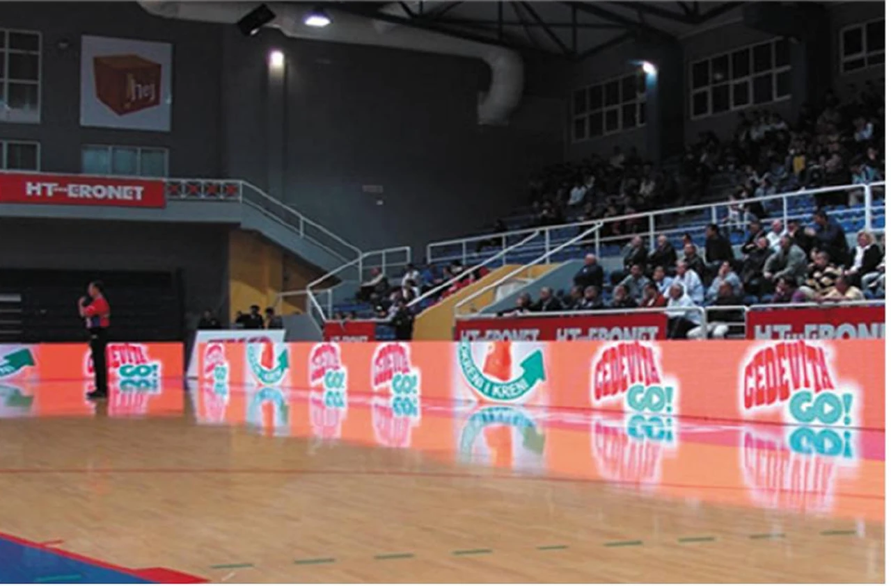 Indoor court advertising — supplier catalogue image