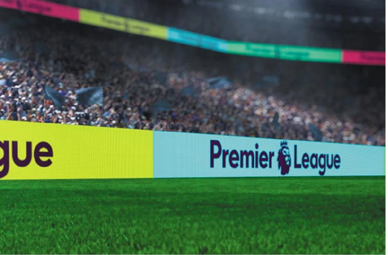 Football advertising boards — supplier catalogue image