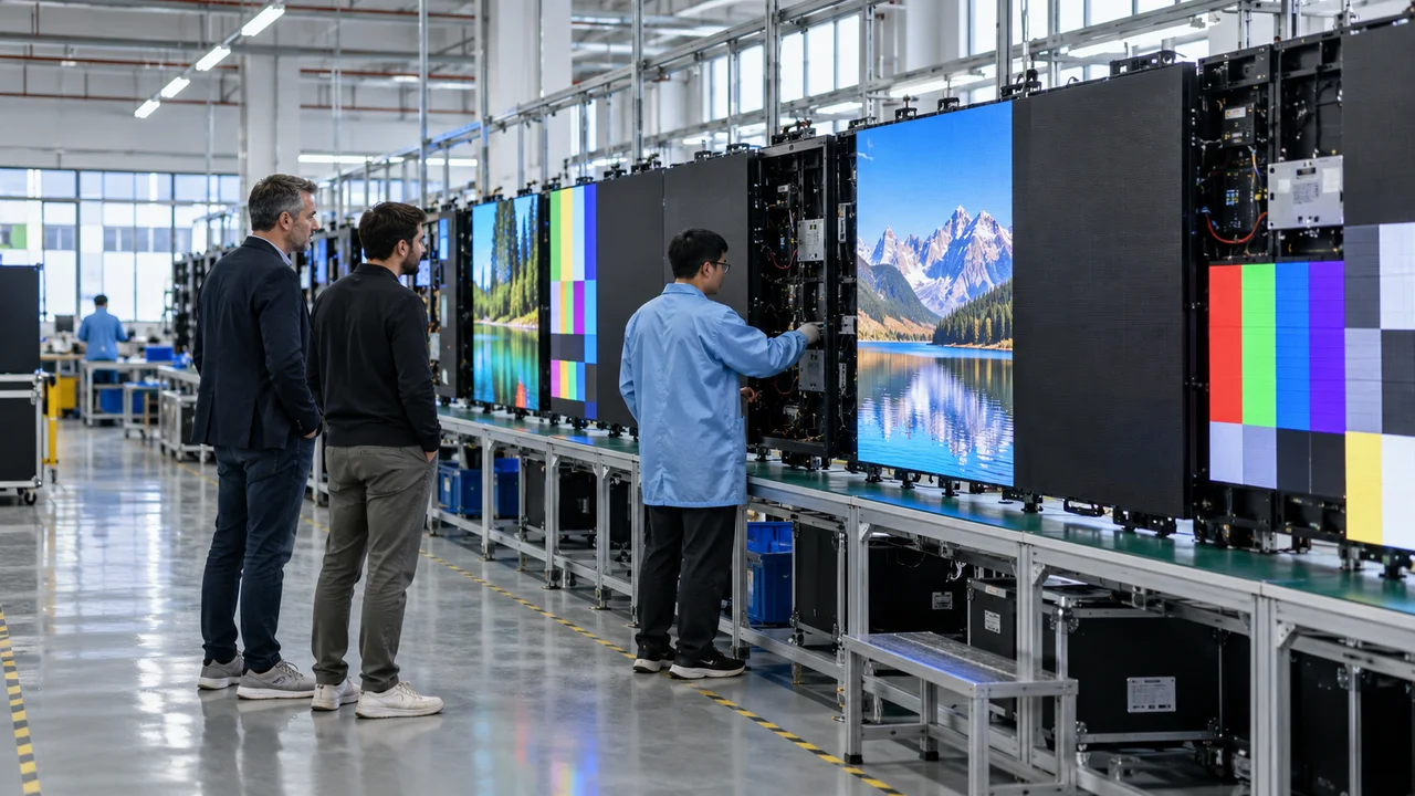 Questions to ask any LED display supplier — AI-generated illustrative image